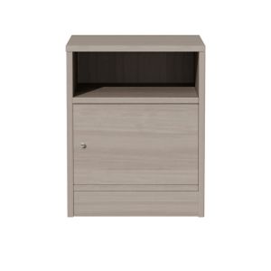 Foly bedside table, gray oak color, 40x40x50cm