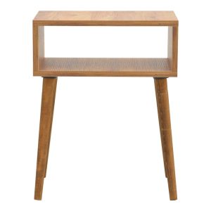 Hank bedside table in natural cover 45x30x60cm