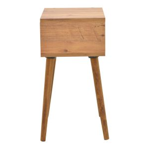 Hank bedside table in natural cover 45x30x60cm
