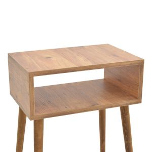 Hank bedside table in natural cover 45x30x60cm