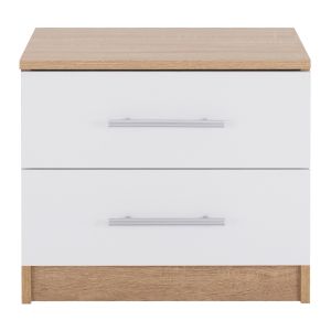 Bedside table Hm2220,06 color white/sonoma 48x40,5x41,5cm