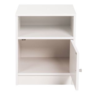 Bedside table Malory Hm2205,05 white melamine 40x40x50hcm
