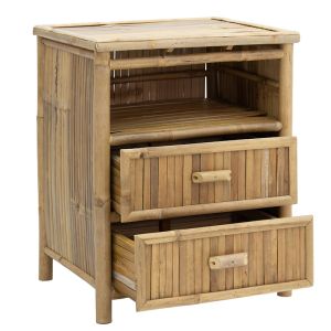 Ofra bedside table natural bamboo 56x46x69cm