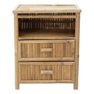 Ofra bedside table natural bamboo 56x46x69cm