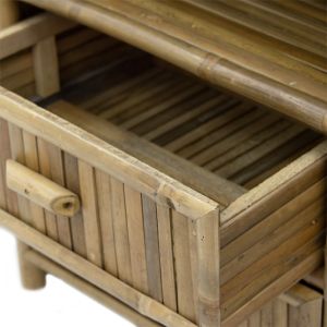 Ofra bedside table natural bamboo 56x46x69cm