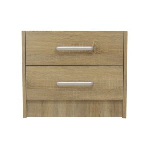 Нощно шкафче Olympus с 2 чекмеджета в цвят светъл дъб 47.5x40.5x40.5