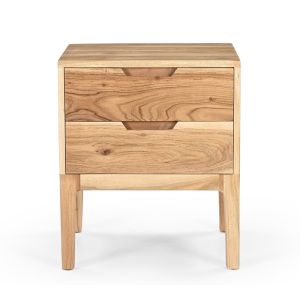Snooze bedside table, solid acacia, 43x35.5x51cm