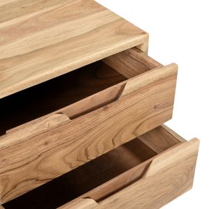Snooze bedside table, solid acacia, 43x35.5x51cm