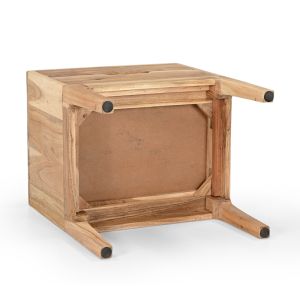 Snooze bedside table, solid acacia, 43x35.5x51cm
