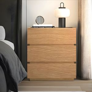 Sonlen bedside table made of MDF, oak color 60x40x66cm