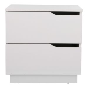 Bedside table Verena I in white 48x40x48cm