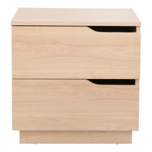 Bedside table Verena I in natural color 48x40x48cm