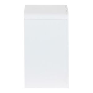 Bedside table Zeplen Mdf in white color 40x30x53cm