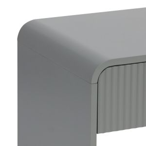 Bedside table Zeplen Mdf in gray color 40x40x53cm