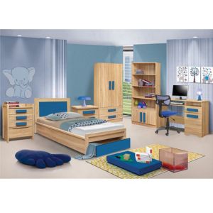 Нощно шкафче за детска стая сонома-синьо 40χ48χ39cm Hm331+hm336,01