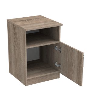 Нощно шкафче от меламин Galdi в цвят сонома трюфел 40x45x60см