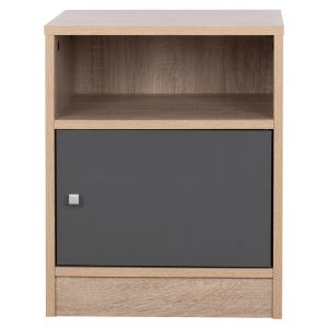 Melamine bedside table Malory Hm2205,04 sonoma/gray 40x40x50