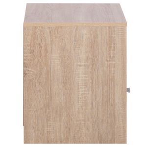 Melamine bedside table Malory Hm2205,04 sonoma/gray 40x40x50