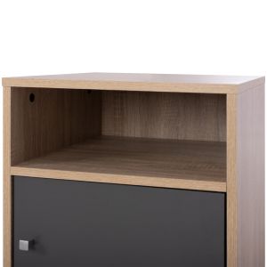 Melamine bedside table Malory Hm2205,04 sonoma/gray 40x40x50