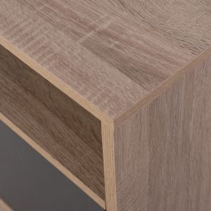 Melamine bedside table Malory Hm2205,04 sonoma/gray 40x40x50