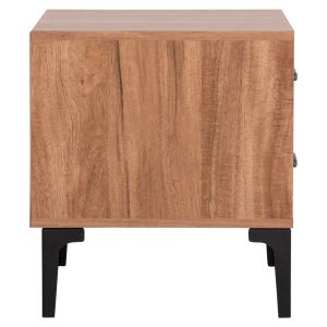 Нощно шкафче серия Harry цвят натурално дърво-черно 55x43x48hcм Hm2487.01