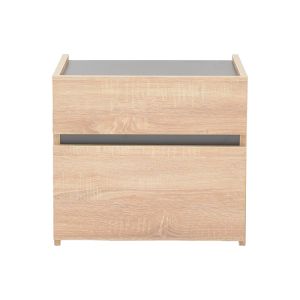 Нощно щкафче Comcie в натурален със сив цвят 50x42x45.5см