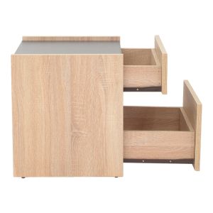 Нощно щкафче Comcie в натурален със сив цвят 50x42x45.5см