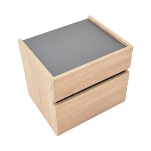 Нощно щкафче Comcie в натурален със сив цвят 50x42x45.5см
