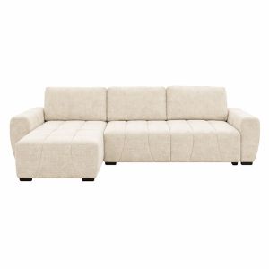 Vivad reversible sofa bed with beige fabric 275x164x91cm