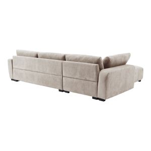 Gianco reversible corner sofa with beige fabric 298x208x85cm