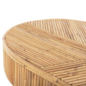 Oval console table Gatsby, natural rattan 110x45x74.5hcm Hm9871