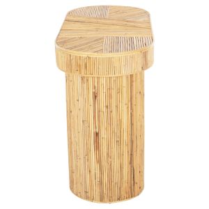 Oval console table Gatsby, natural rattan 110x45x74.5hcm Hm9871