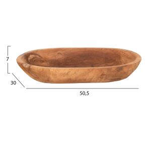 Oval bowl 55x30x7hcm,