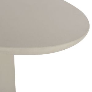 Oval dining table Breccan Hm6577.02 beige fiber cement 240x100x75cm.