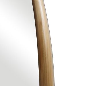 Oval mirror Marly made of Mdf in a natural shade 50.5x4x127cm
