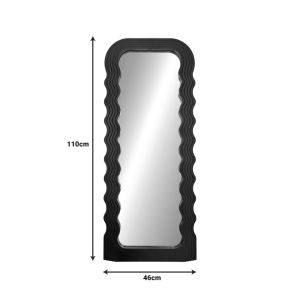 Огледало Maraya черно Pp 46x3.2x110см