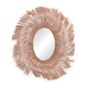 Tolle Abaca mirror in natural color 65x85x17cm
