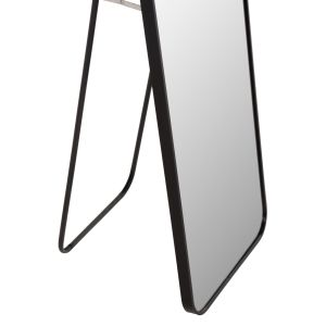 Floor mirror Boely Hm9577.01 with aluminum frame, black color 40x35x160hcm