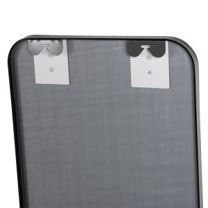 Floor mirror Boely Hm9577.01 with aluminum frame, black color 40x35x160hcm
