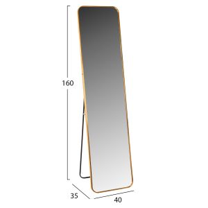 Floor mirror Boely Hm9577.30 with aluminum gold frame 40x35x160hcm