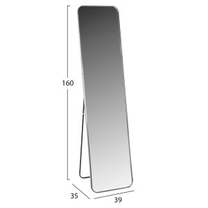 Floor mirror Boely Hm9577,40 with aluminum silver frame 40x35x160hcm