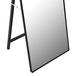 Joely Lorens Hm9578.01 floor mirror with black aluminum frame 40x31x160hcm