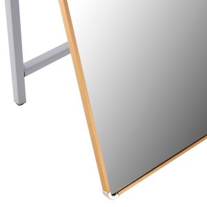 Joely Lorens floor mirror Hm9578.30 with aluminum gold frame 40x31x160hcm