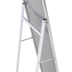 Joely Lorens floor mirror Hm9578,40 with aluminum silver frame 40x31x160hcm