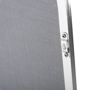 Joely Lorens floor mirror Hm9578,40 with aluminum silver frame 40x31x160hcm