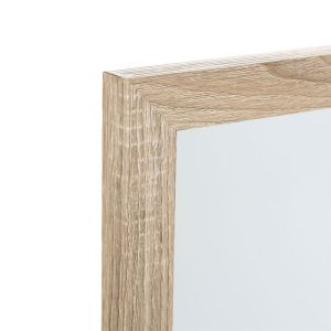 Огледало за под с рамка в натурален цвят 35,5x2,5x155,5cm