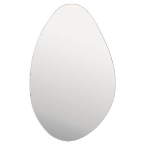 Wall mirror Hm4488.05 MDF frame in white marble color 50x80hcm.