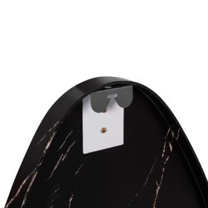 Wall mirror Hm4488.01 MDF frame in black marble color 50x80hcm.