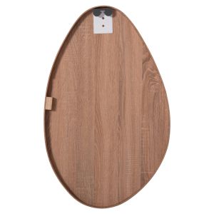 Wall mirror Hm4488.03 MDF frame in natural wood color 50x80hcm.