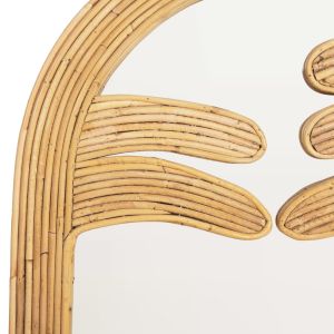 Wall mirror natural rattan frame 60x4.5x100hcm Hm4367